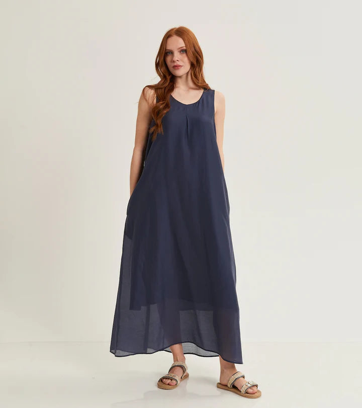 S5-15015 Abito Lungo Mezzanotte