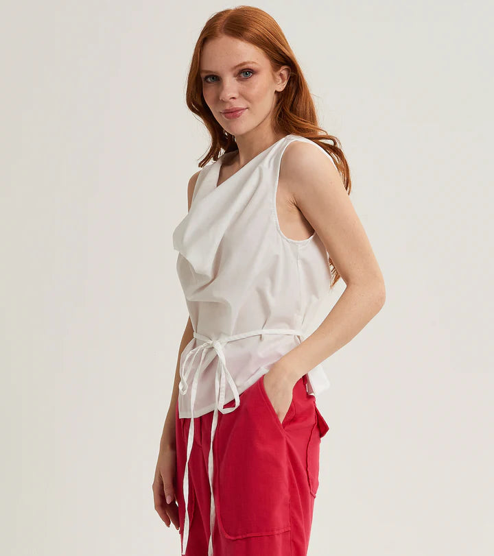S5-45035 Top in Cotone Bianco
