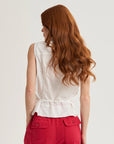 S5-45035 Top in Cotone Bianco