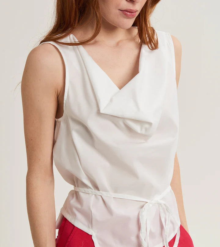 S5-45035 Top in Cotone Bianco