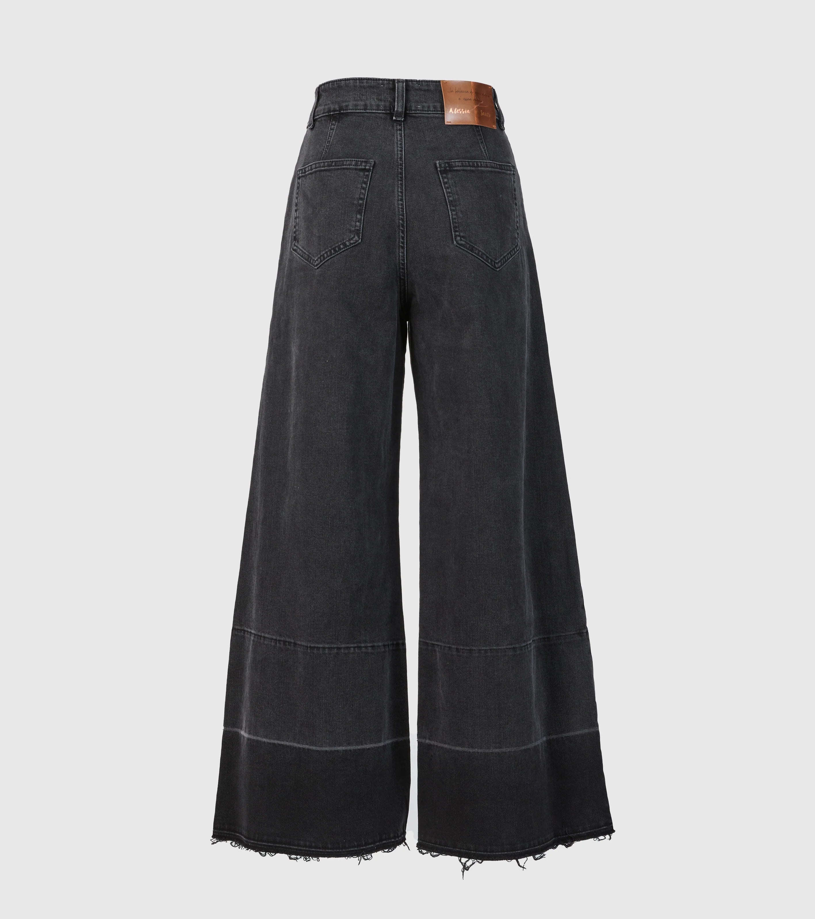 W5-26002 Jeans Nero Slavato