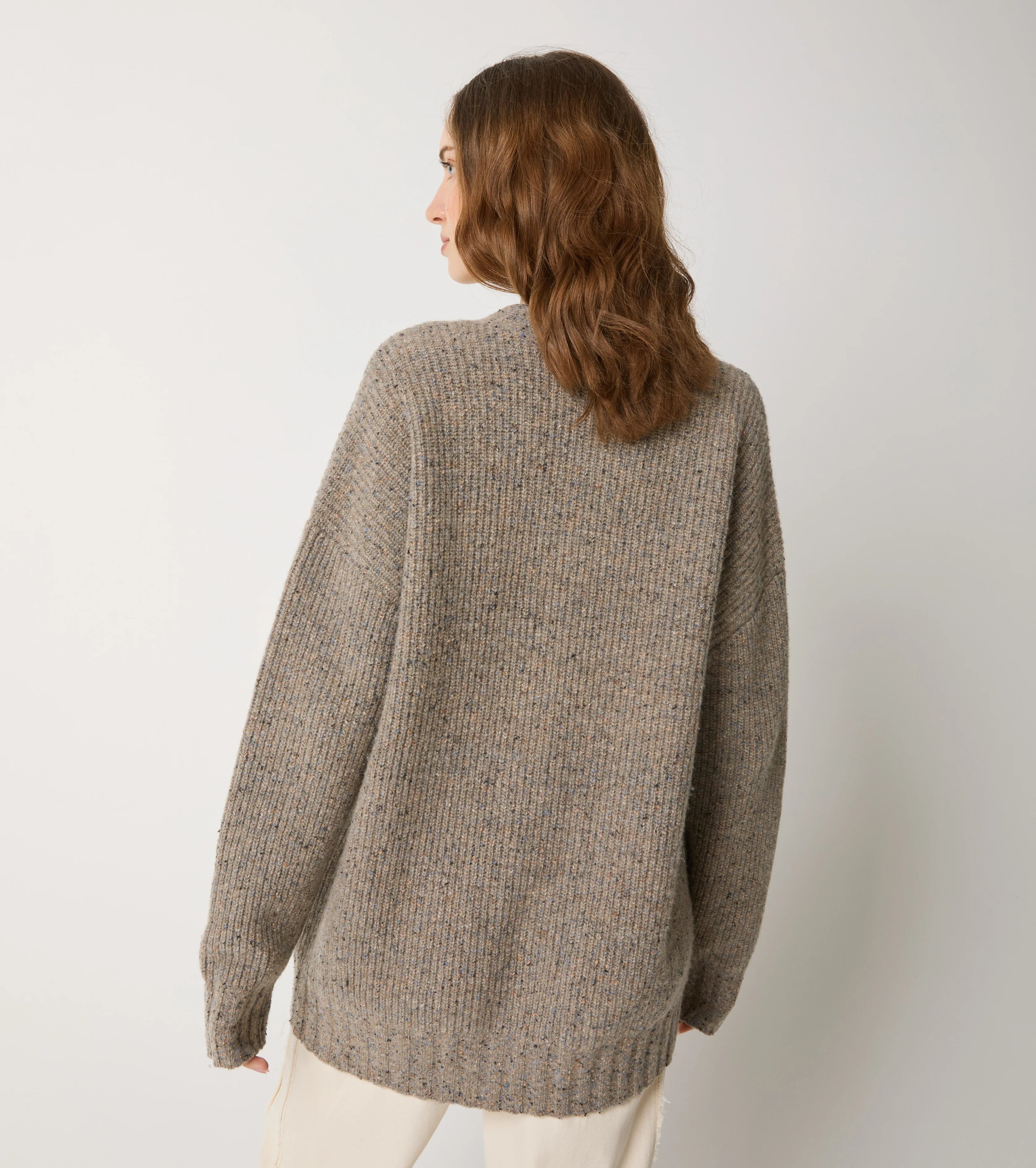 W5-53031 Cardigan Moulinè Gres