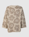 W5-53044 Maglia Lurex Girocollo in Alpaca e Lana Jacquard