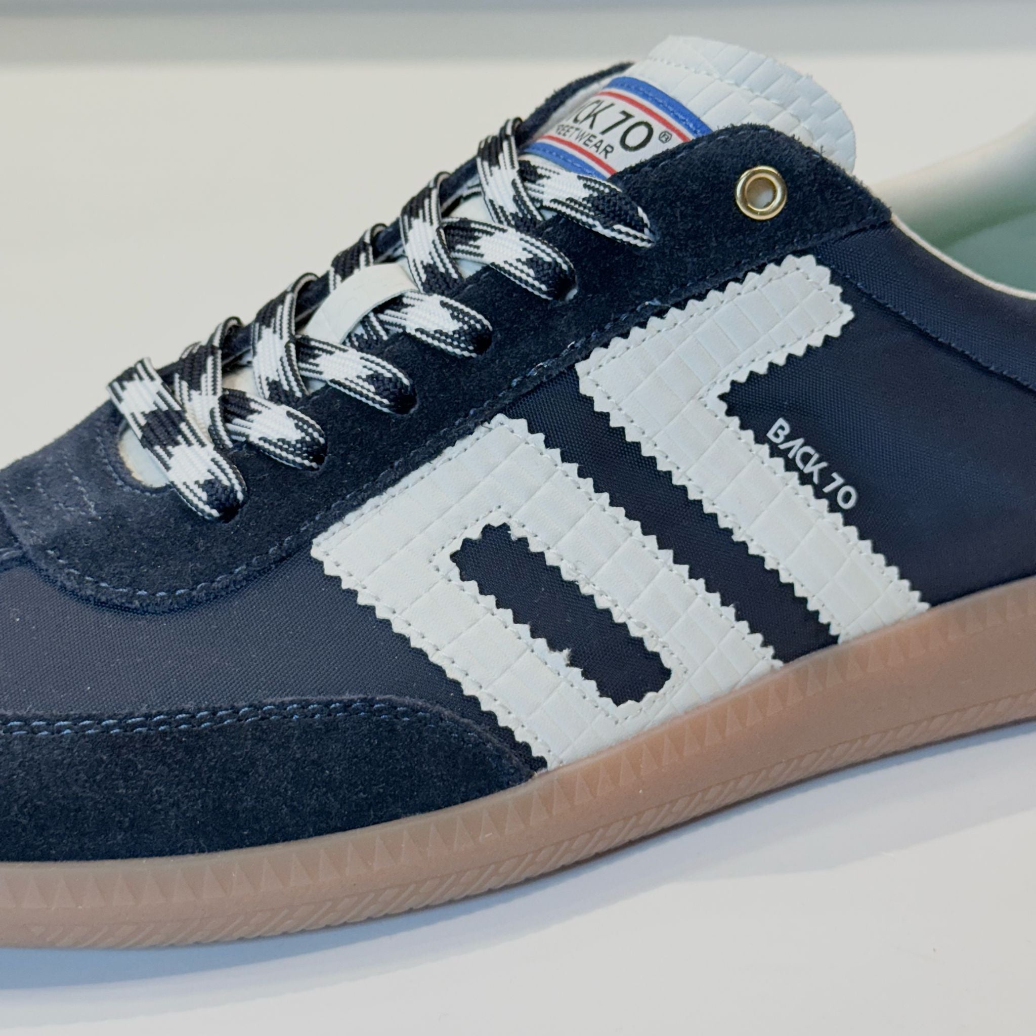 US5-GHOST Suede Navy Croc Man