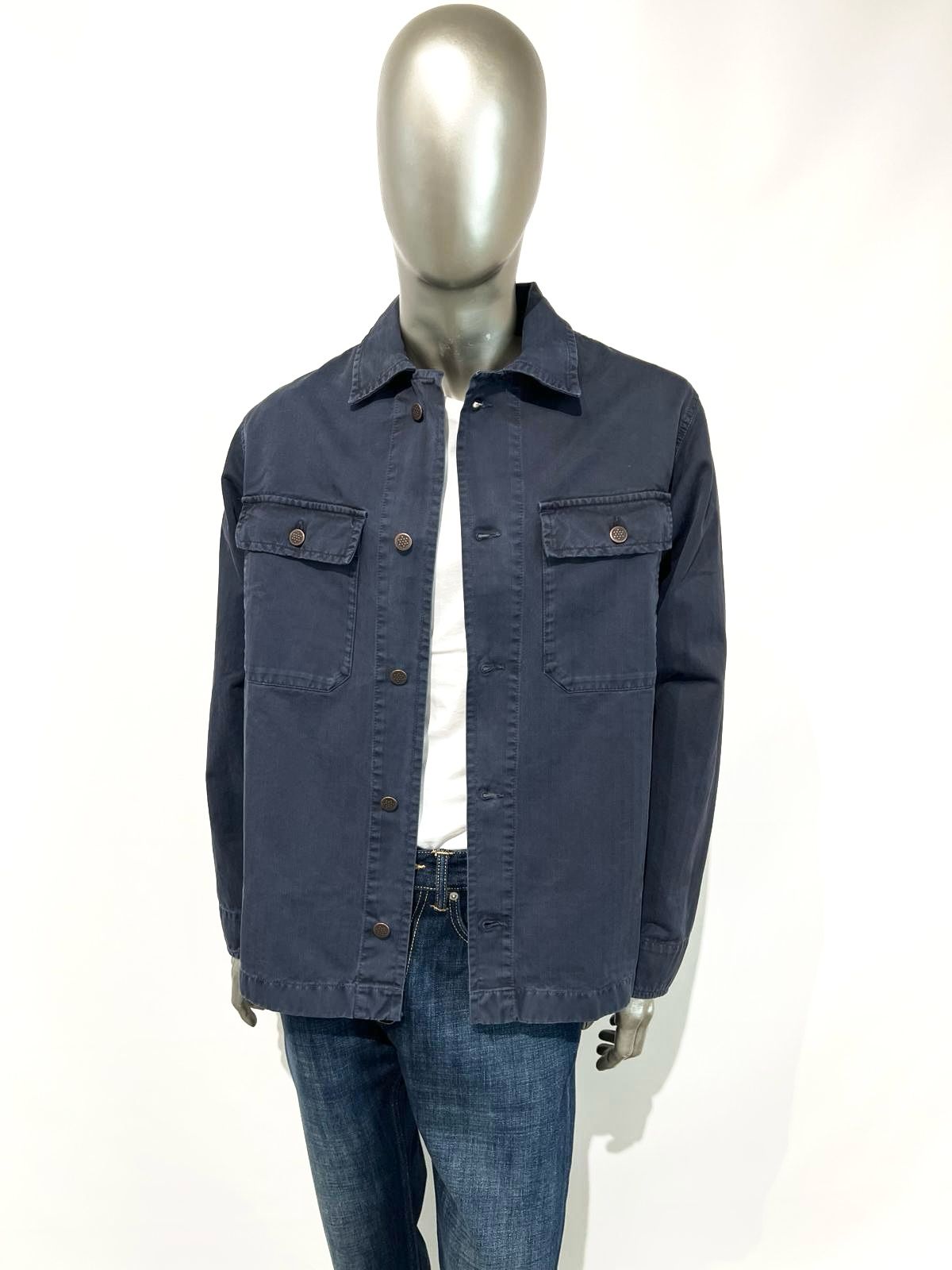 US5-WILLYS HBT OverShirt Canvas Navy Man