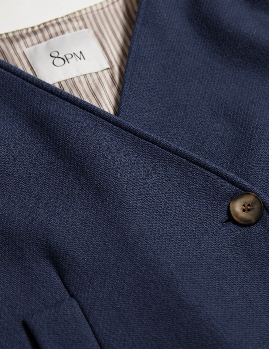 W6- K57 THISTLE Giacca Blu