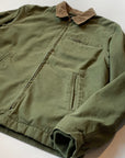 UW4- Trucker Jacket Canvas Plain Army Man