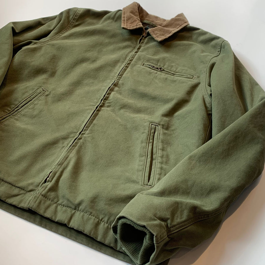 UW4- Trucker Jacket Canvas Plain Army Man