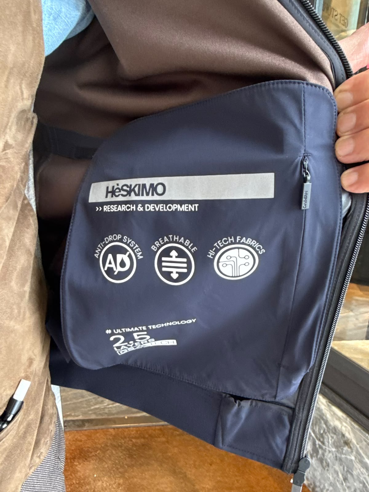 W6-0001 Giubbino Tech Blue Man