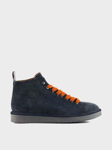 UW4-P01 Polacchino Suede Cobalto/Arancione Bruciato Man