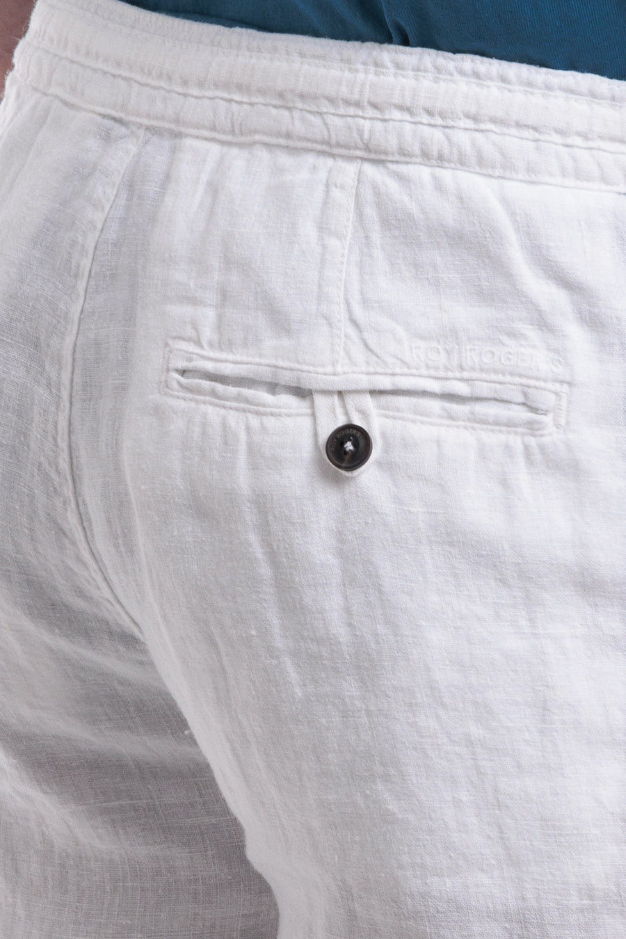 US4-Pantalone Chino Portofino Lino Optic White Man