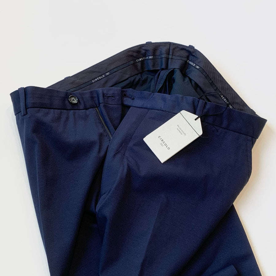 SU4-4243 Pantalone Chino Jersey Indaco Man