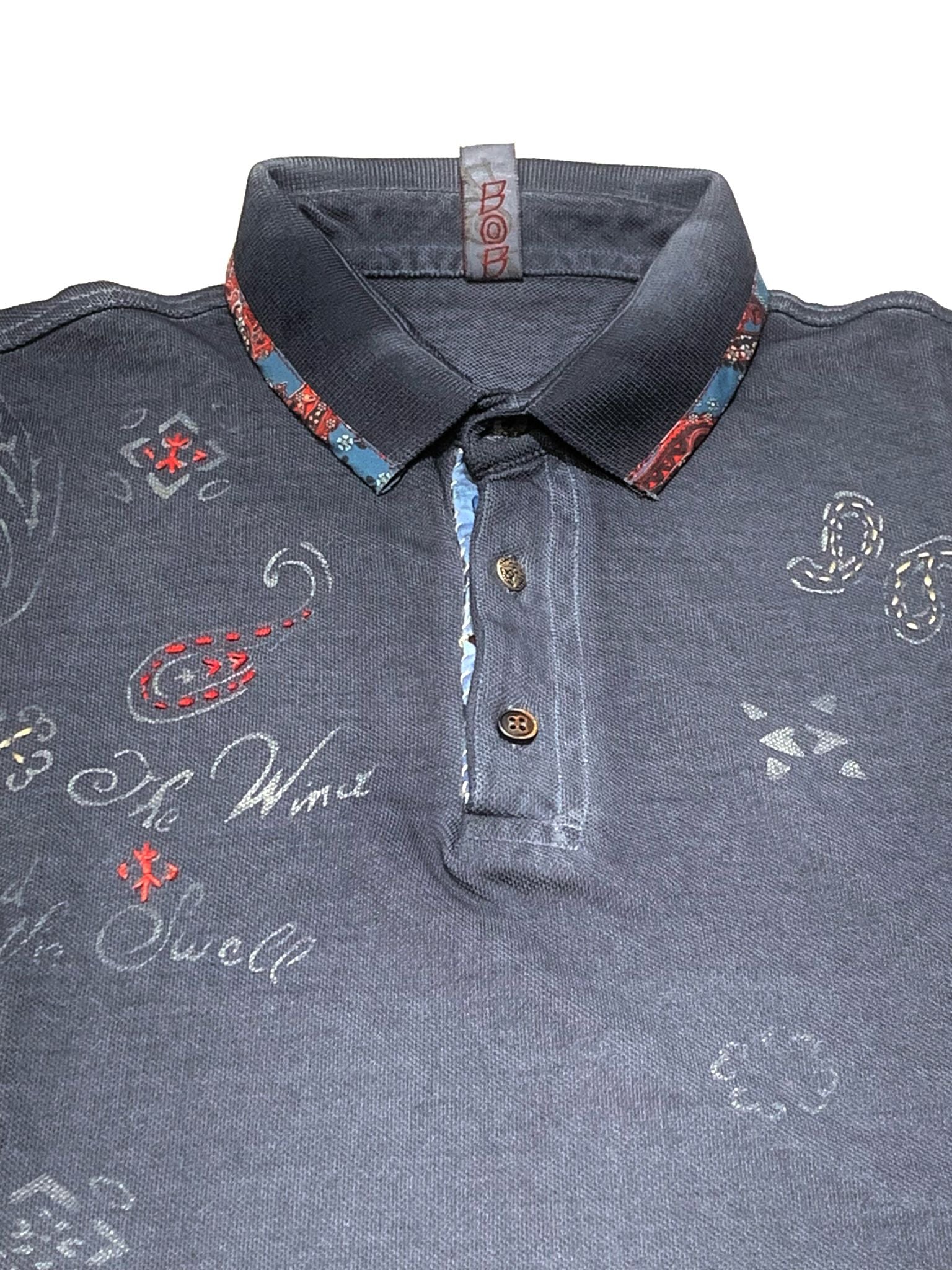 S4-CLIPPER86 Polo Dipinta Blu Man