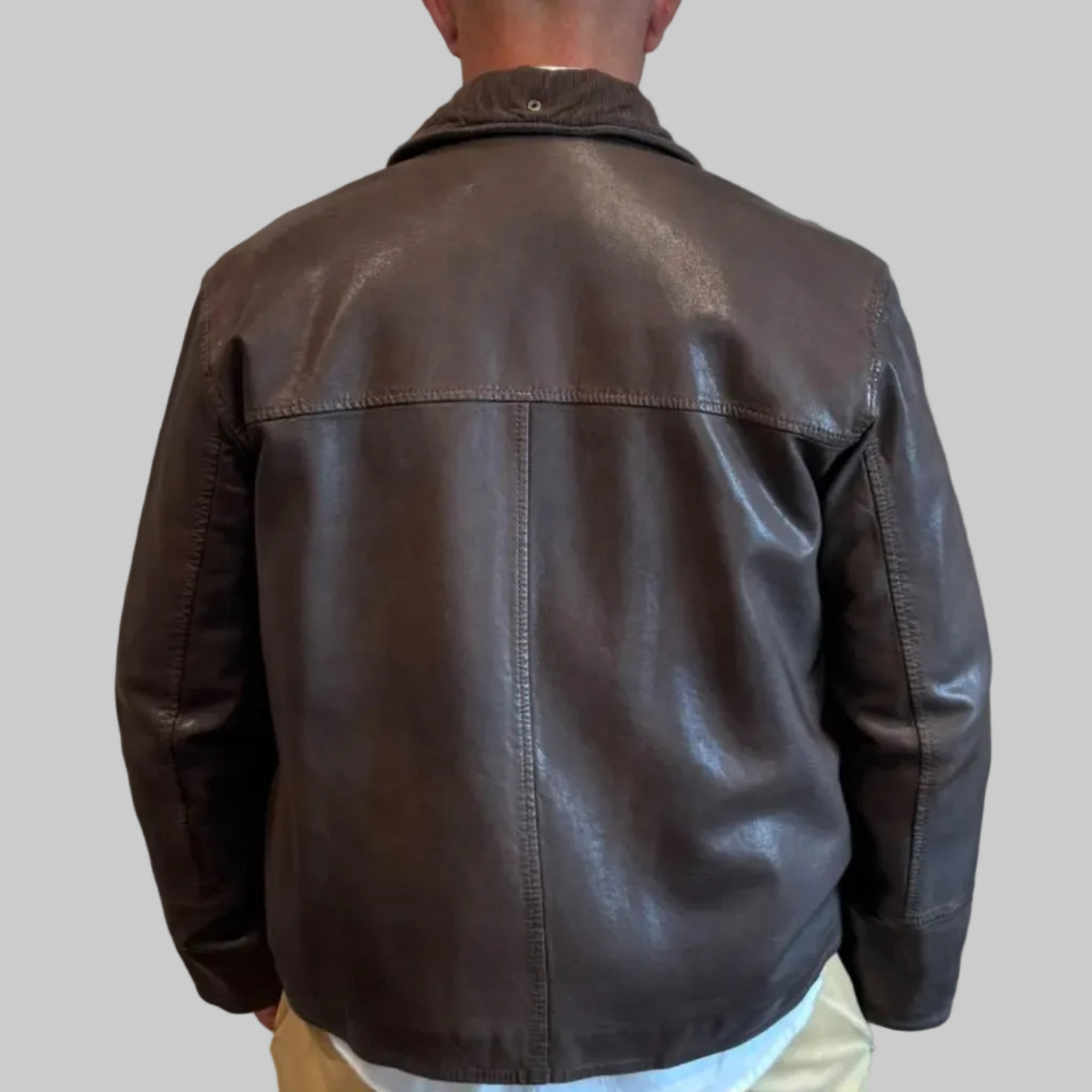 UW6-ROMOLO Giubbotto Pelle Nut J31  Man