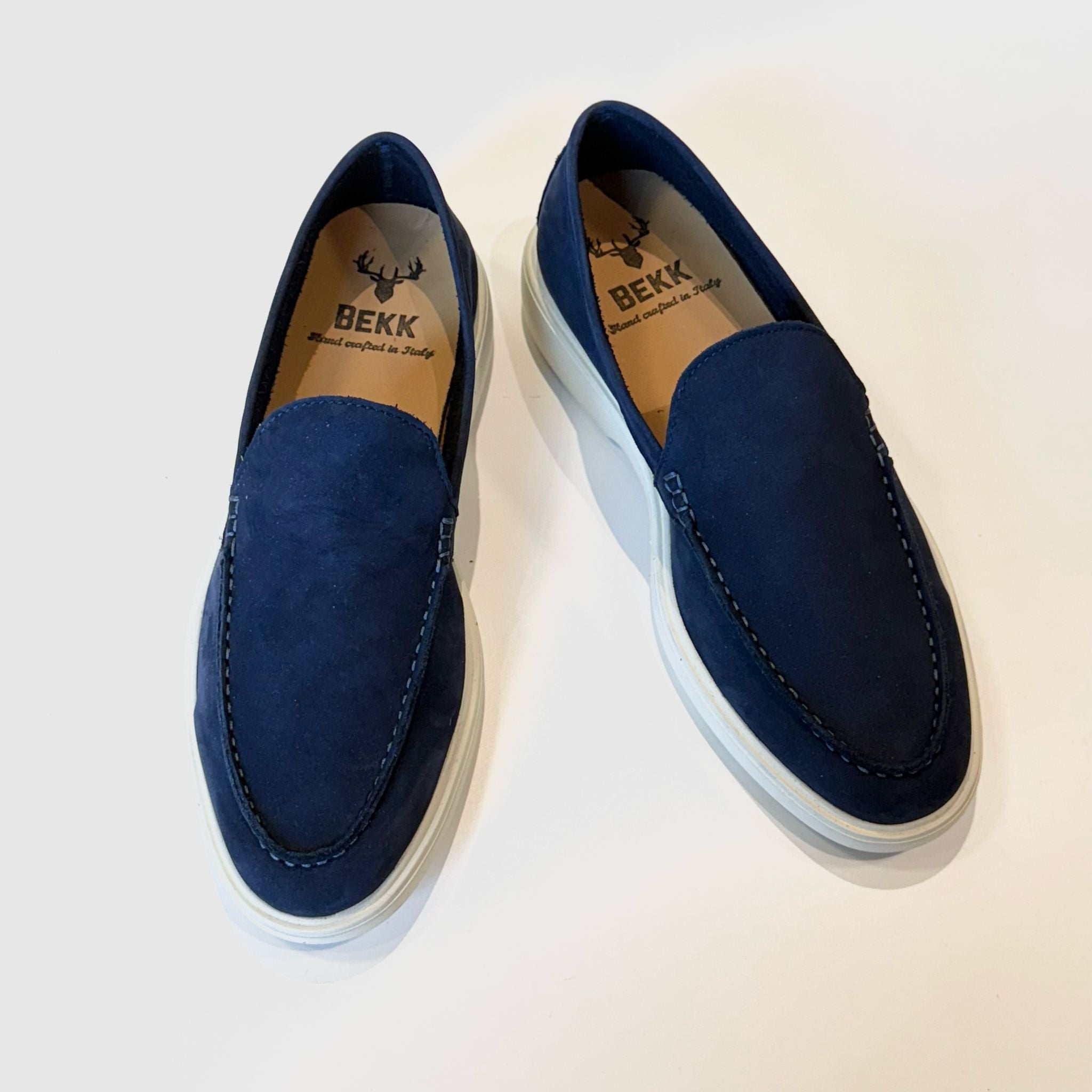 S5-PANT Mocassino Nabuk Navy Man