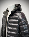 W5-0004 Giubbotto Reversibile Cappuccio Militare/Nero Man