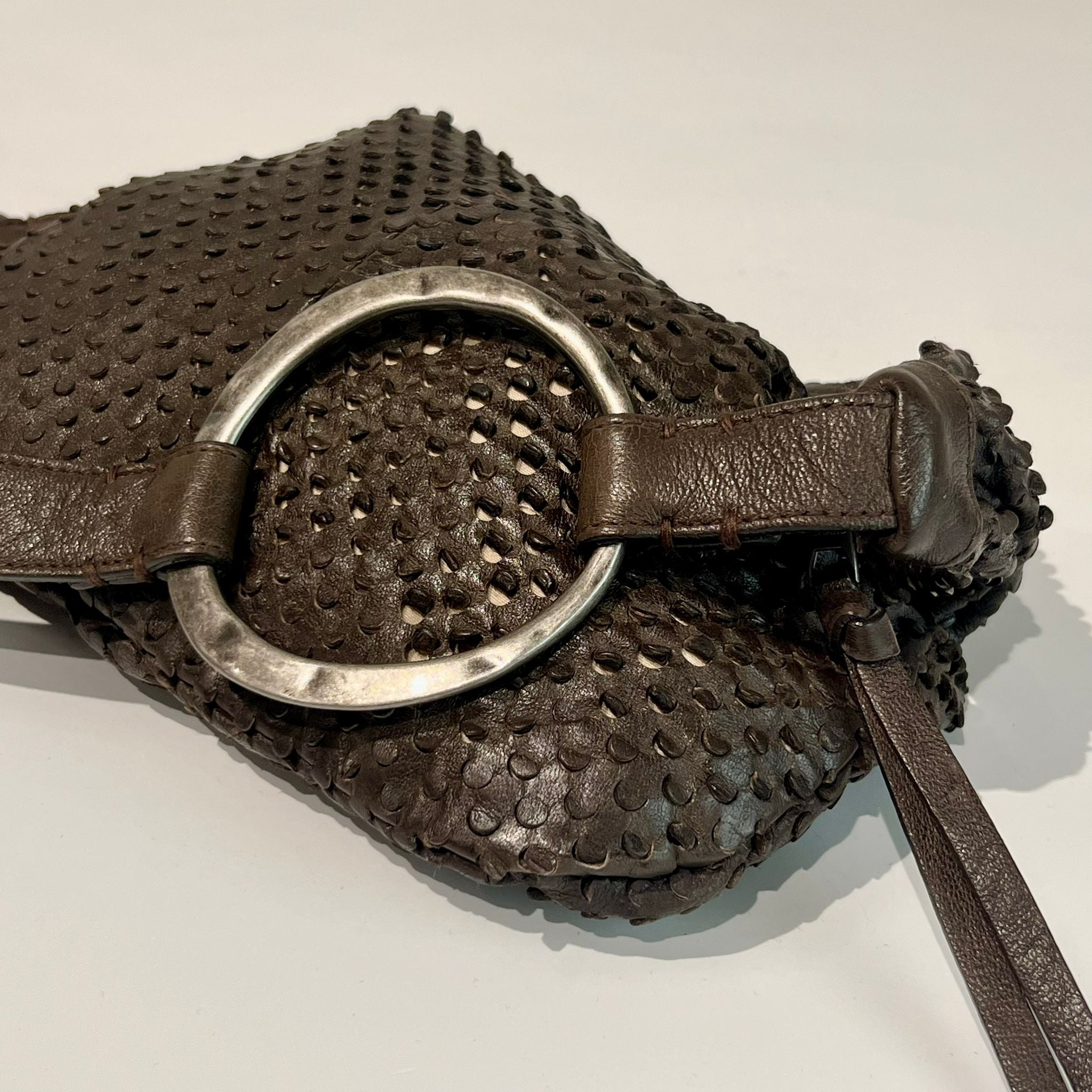S6-1002 Borsa Tracolla Piatta Laserata Cinder 745