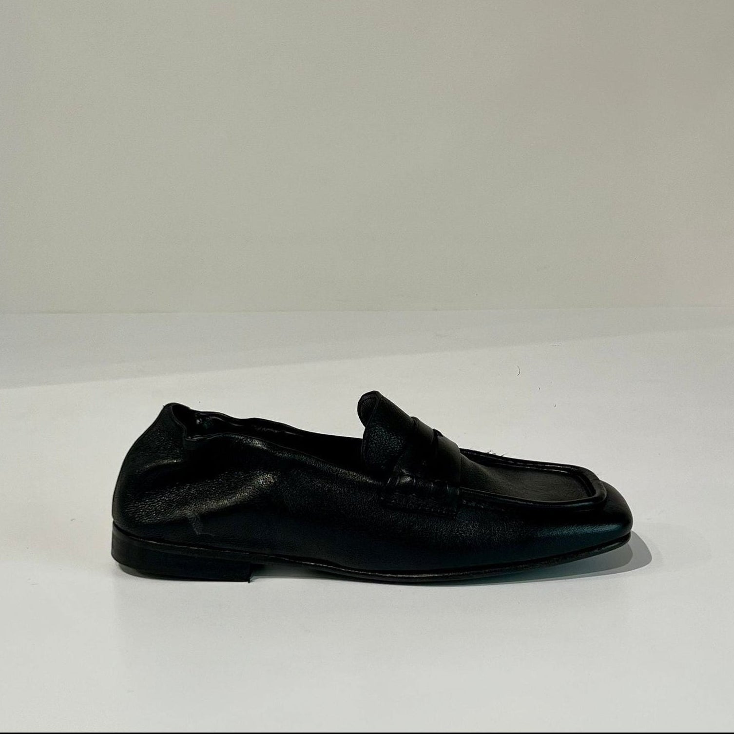 S6-IVY12 Mocassino Quadro Nero Woman