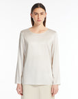 W4-MOLDAVA Blusa di Seta Perla