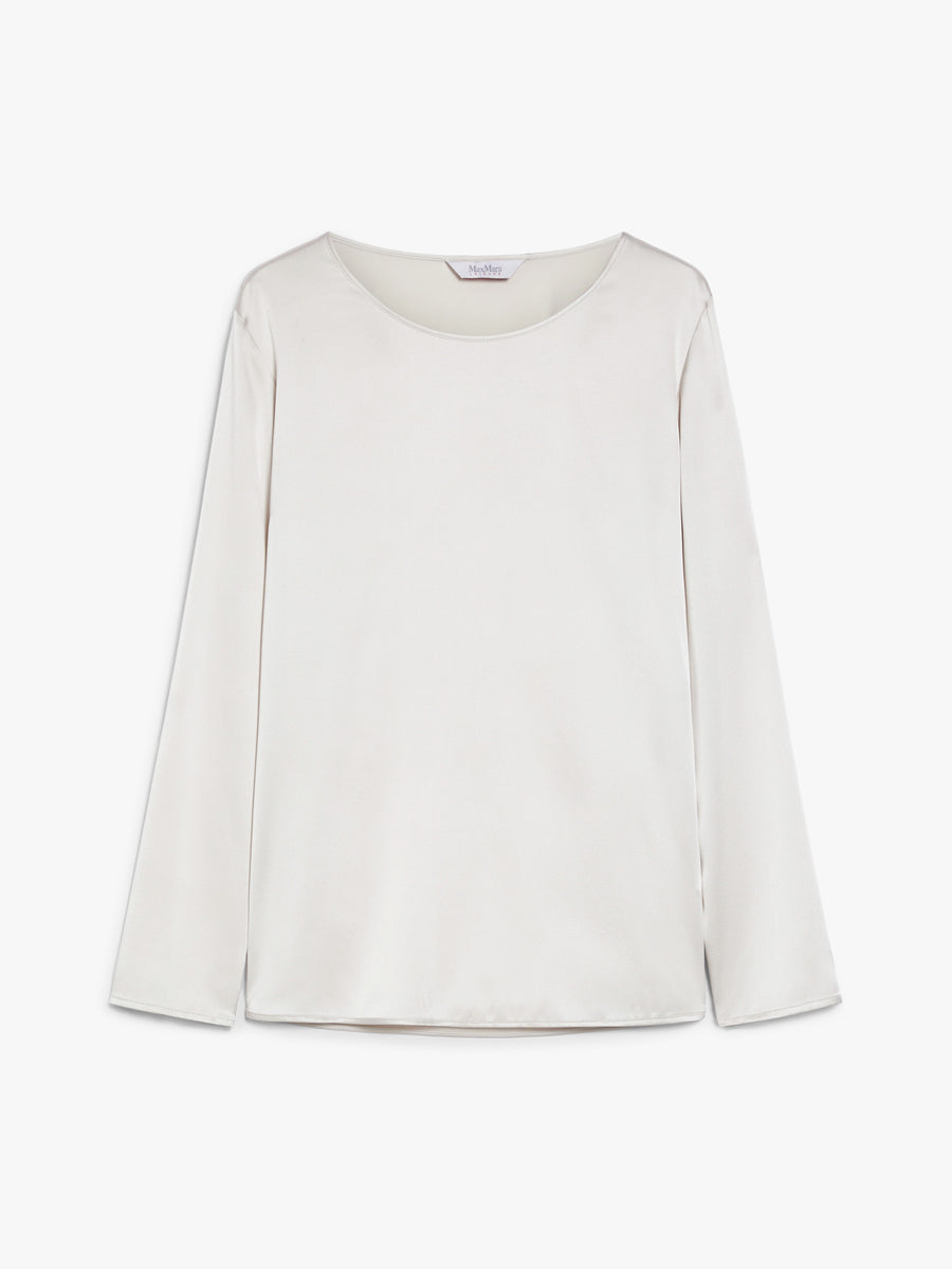 W4-MOLDAVA Blusa di Seta Perla