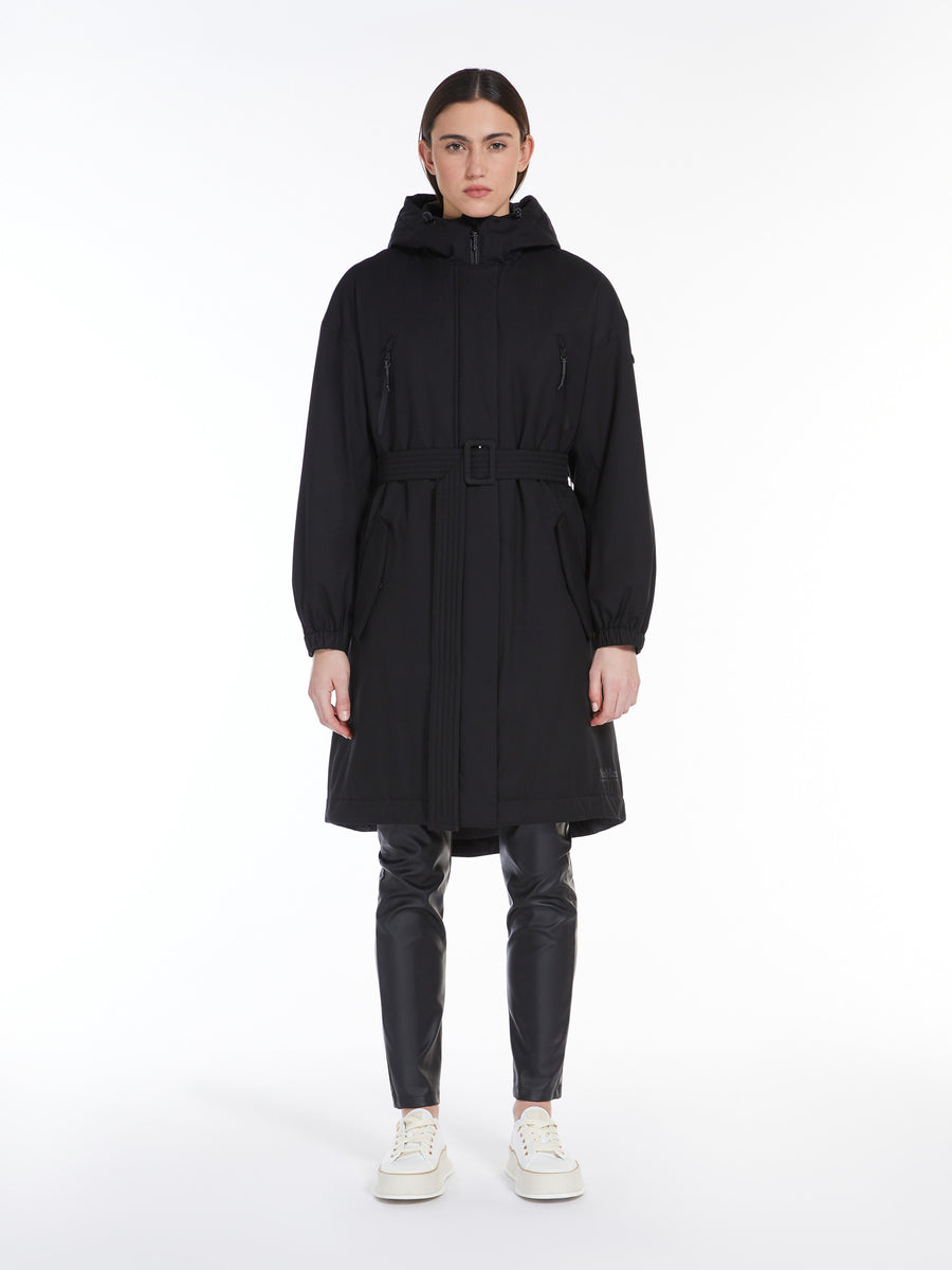 W4-NATALIN Parka in Twill Tecnico Nero