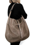 W4-7803 Borsa Ampia Hobo Bag Dark Mud