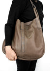 W4-7803 Borsa Ampia Hobo Bag Dark Mud