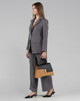 W5-6790 ARCO Borsa Large Zod Mandorla Nero