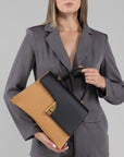 W5-6790 ARCO Borsa Large Zod Mandorla Nero