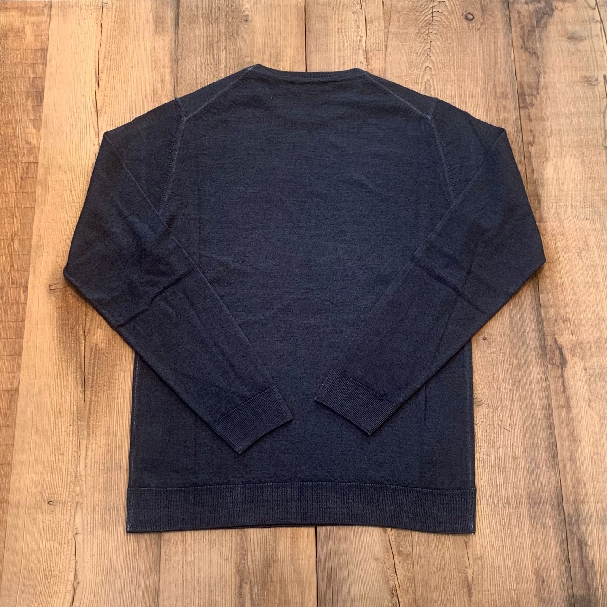 W5-0002 Maglia Lana Girocollo Nero09 Man