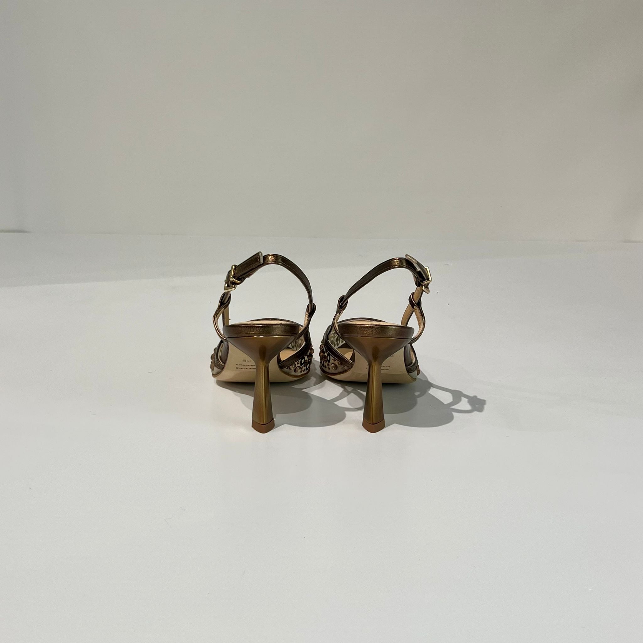S6-3047 Slingback Borchiette Bronzo