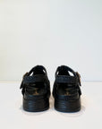 S4-201-30 Sandalo Ragnetto Raffia Black