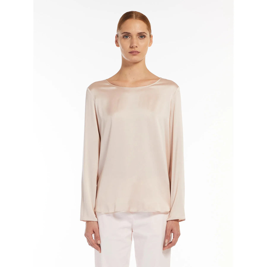 W4-MOLDAVA Blusa in Seta Rosa