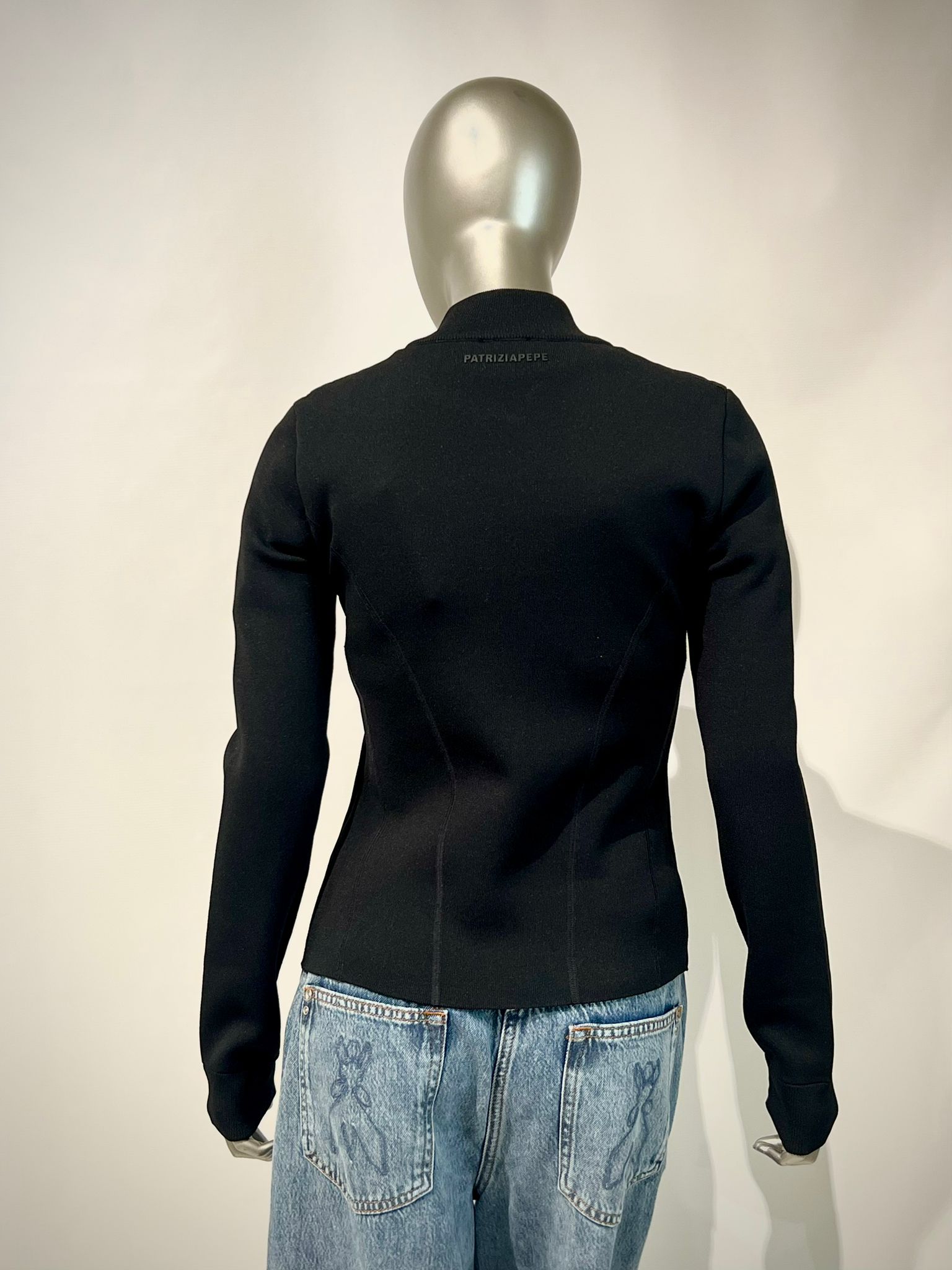 S6-8O0219 Piumino Ultralight Inserti in Maglia Nero