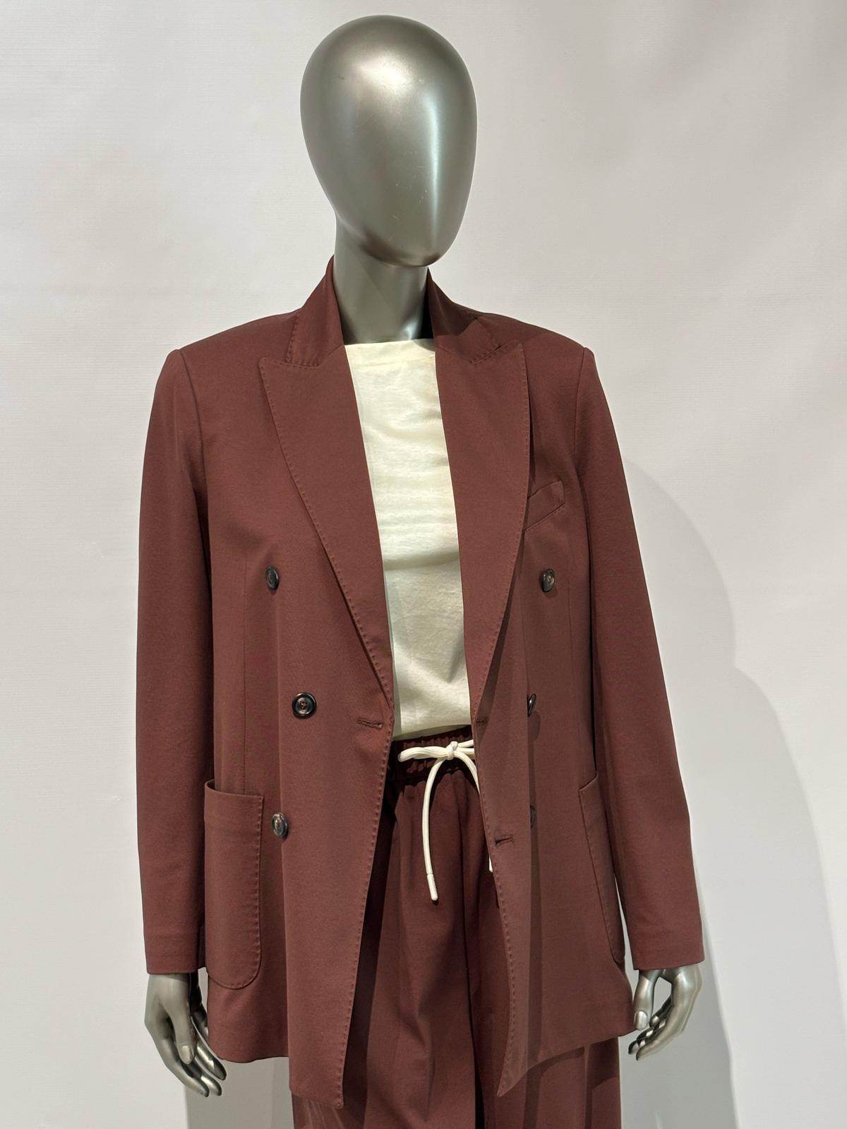 SD5-3395 Giacca Masculine Premium Reddish Brown Woman