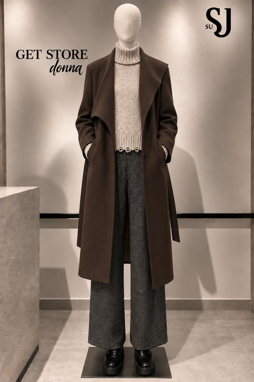 W6-A001 Cappotto Moka