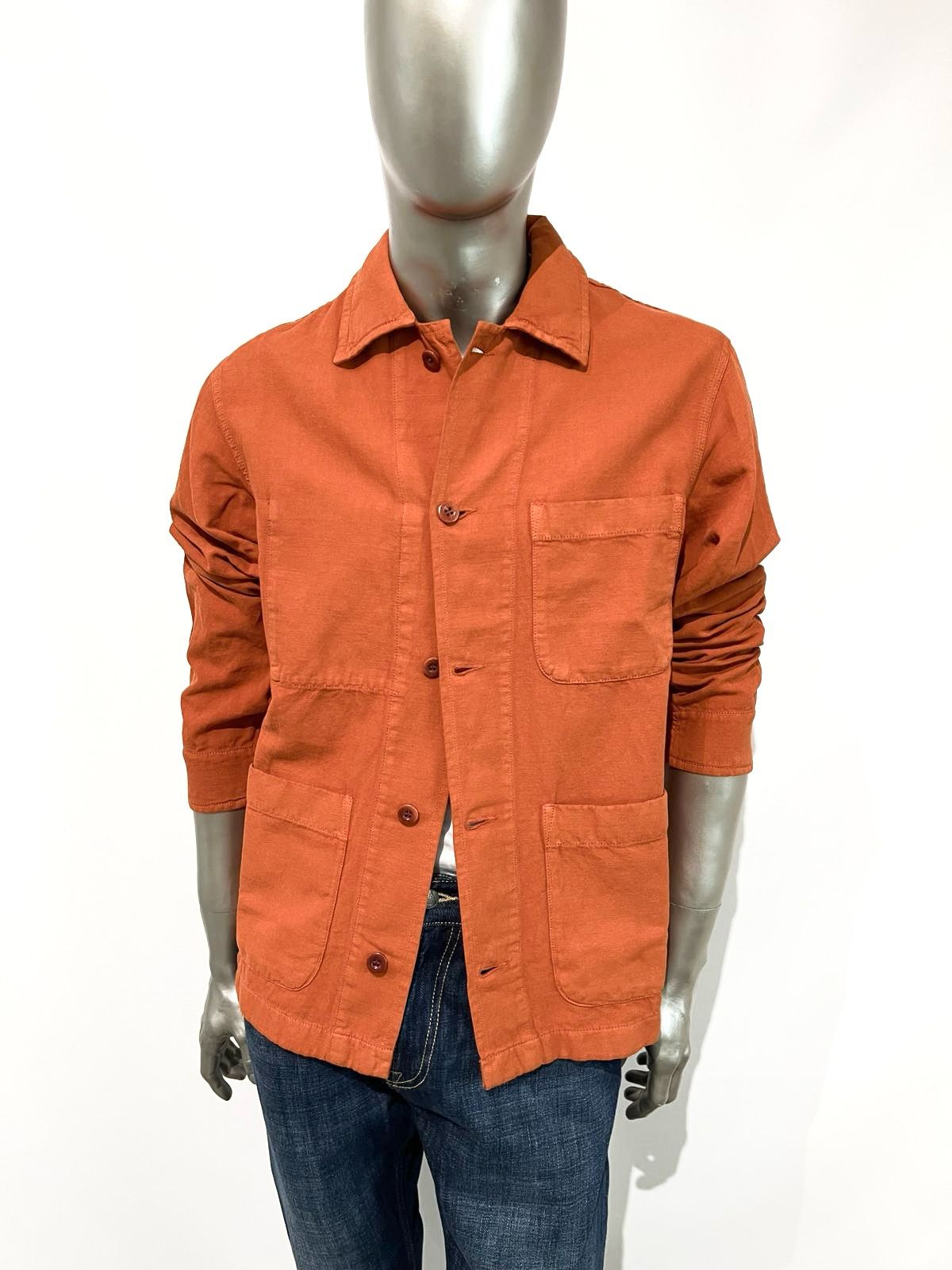 US5-ST.MALO Work Jacket Canvas Brick Man