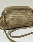 S6-1104 Borsa Clutch Intrecciata Sand 052