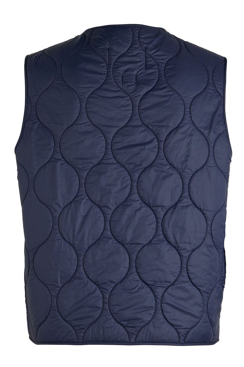 UW5-7919 CB Gilet Wool Padded Navy Man