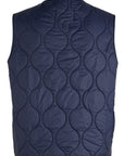 UW5-7919 CB Gilet Wool Padded Navy Man