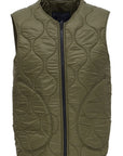 W6-7919CB WOOL PADDED VEST Gilet Olive Man