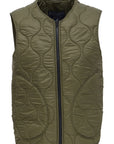 UW5-7919 CB Gilet Wool Padded Olive Man