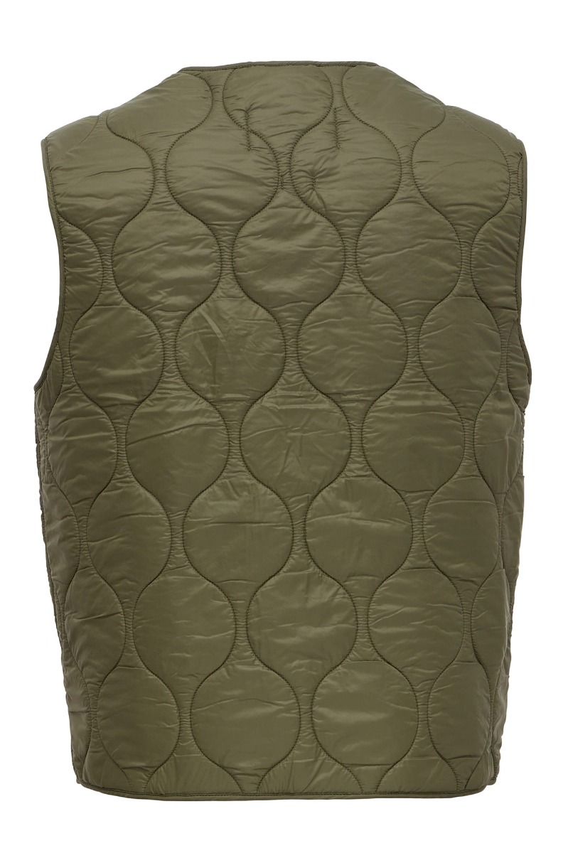 UW5-7919 CB Gilet Wool Padded Olive Man