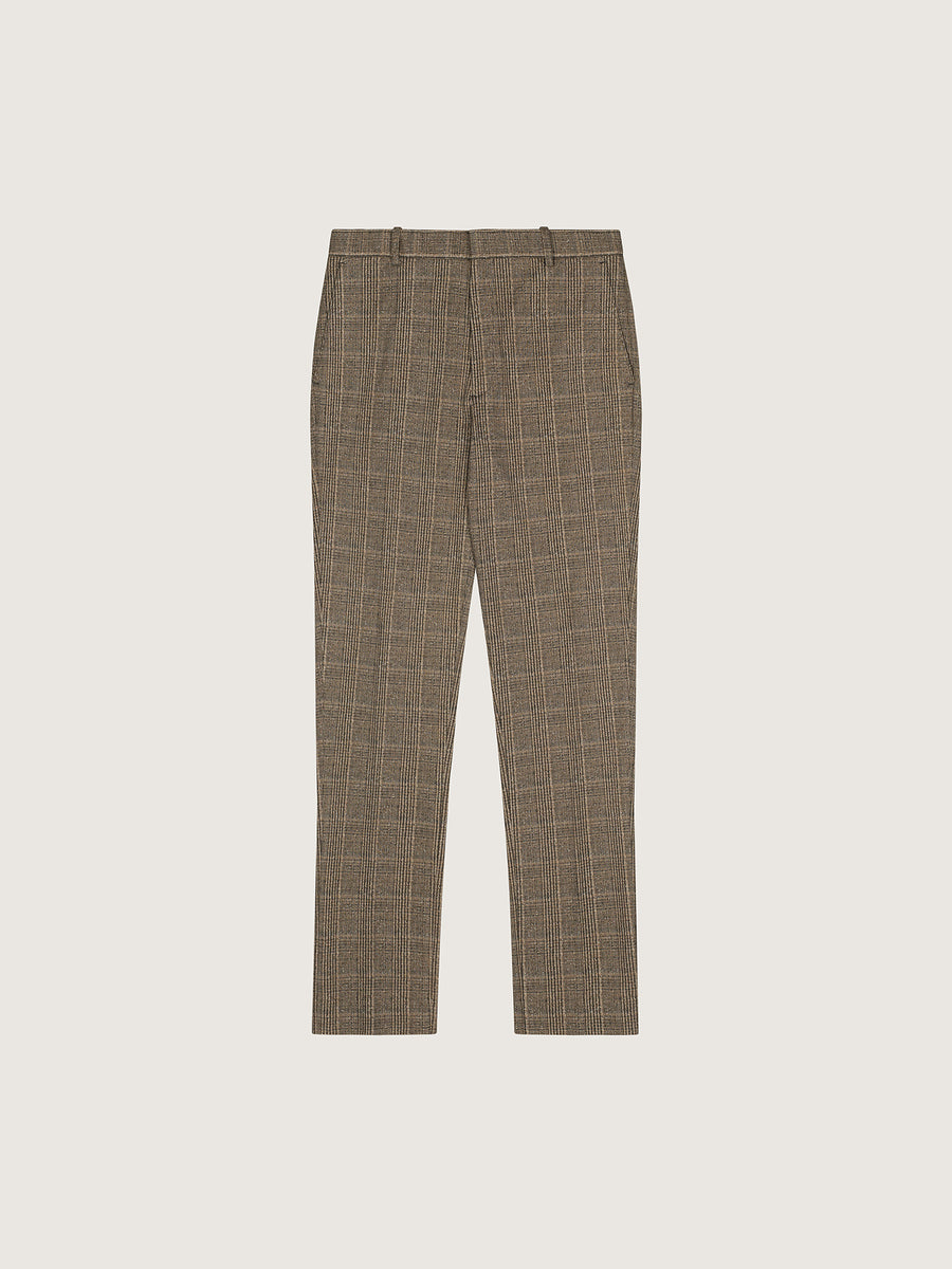 WU3-4119 Pantalone Tailored Check Blu Man