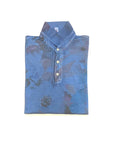 S4-PRESS Polo Stampa All Over Print57 Denim Man