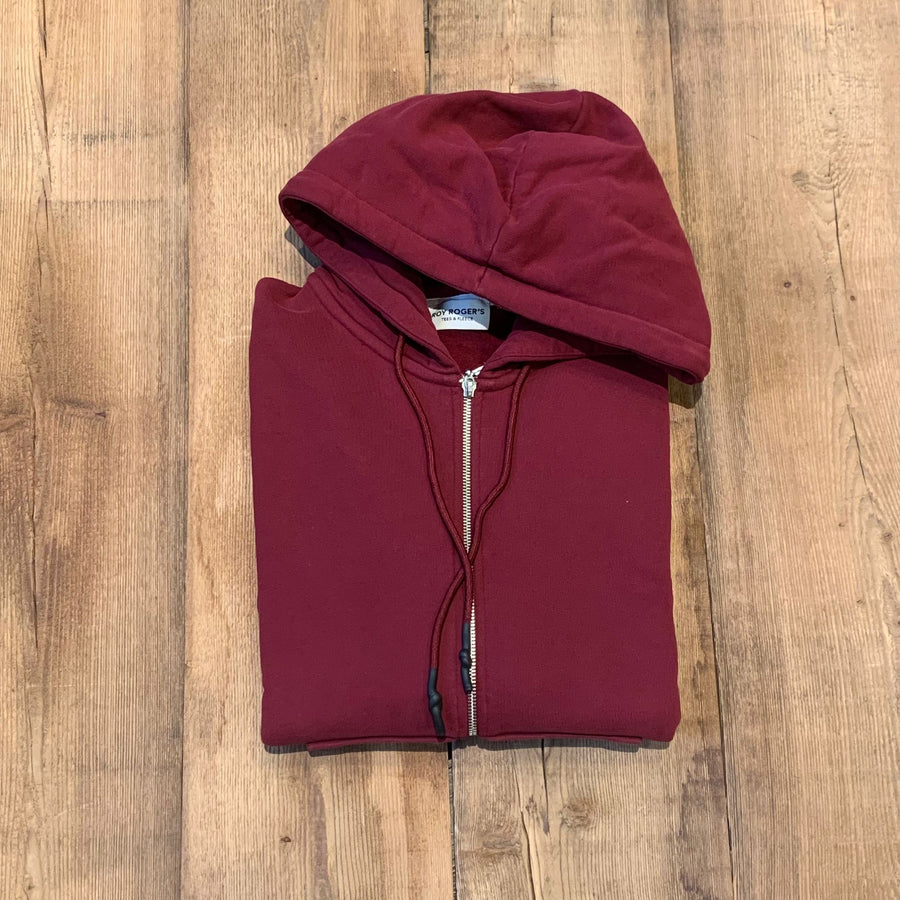 UW3-Hood Felpa Zip Basic Bordeaux Man