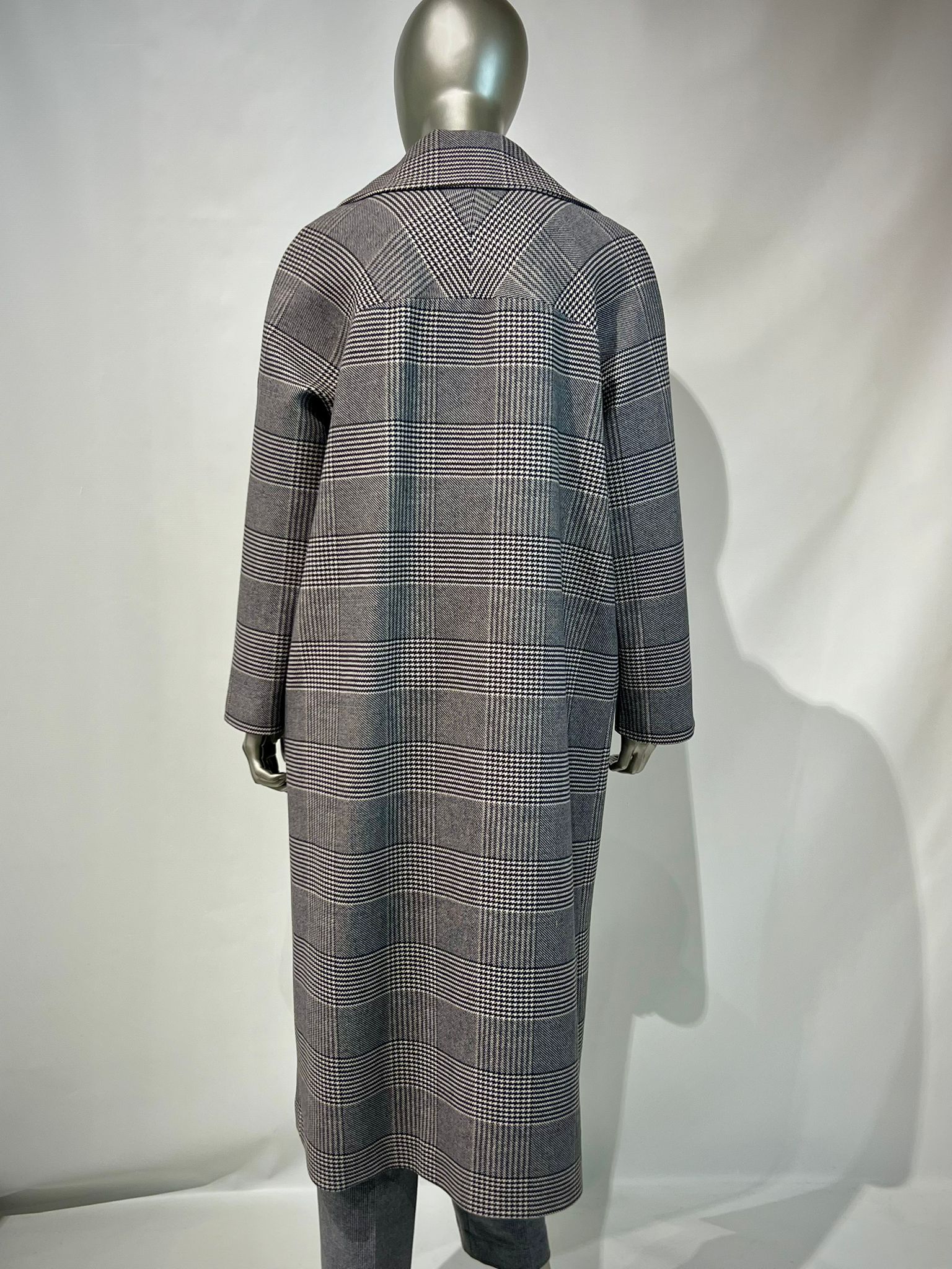 WD4-FD3277 Cappotto Doppiopetto Overcheck Blu