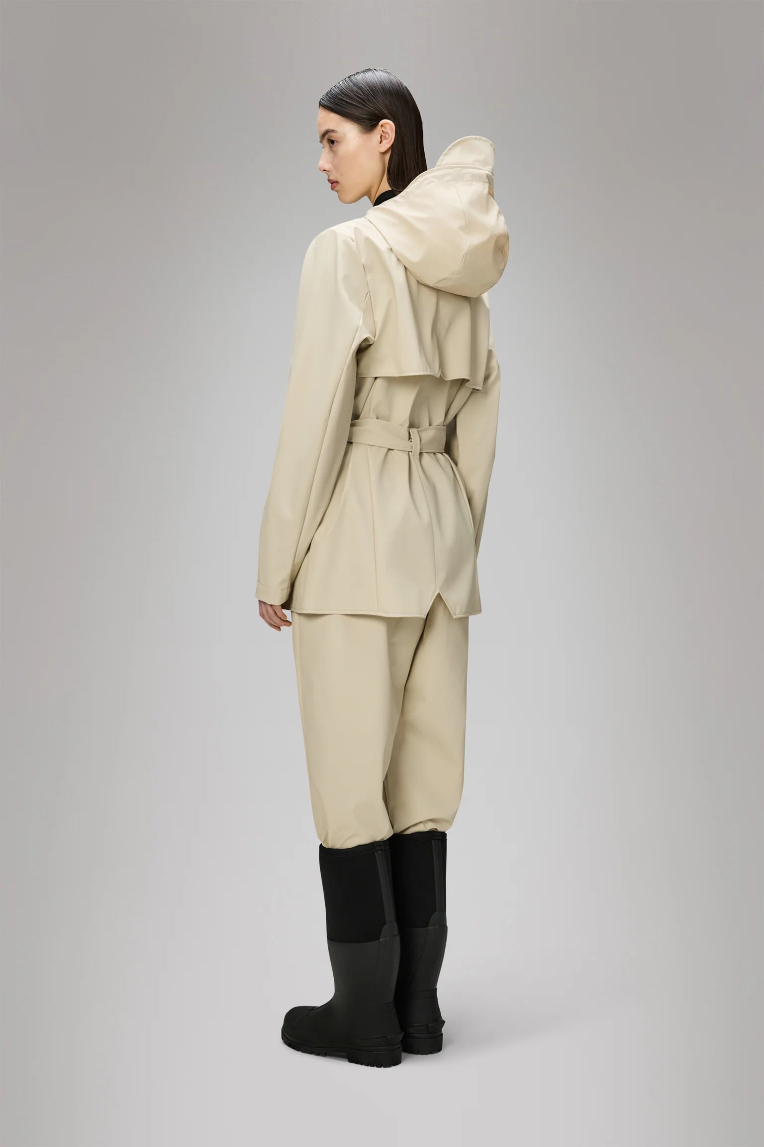 DS5-12100 Curve Jacket Impermeabile Dune Woman