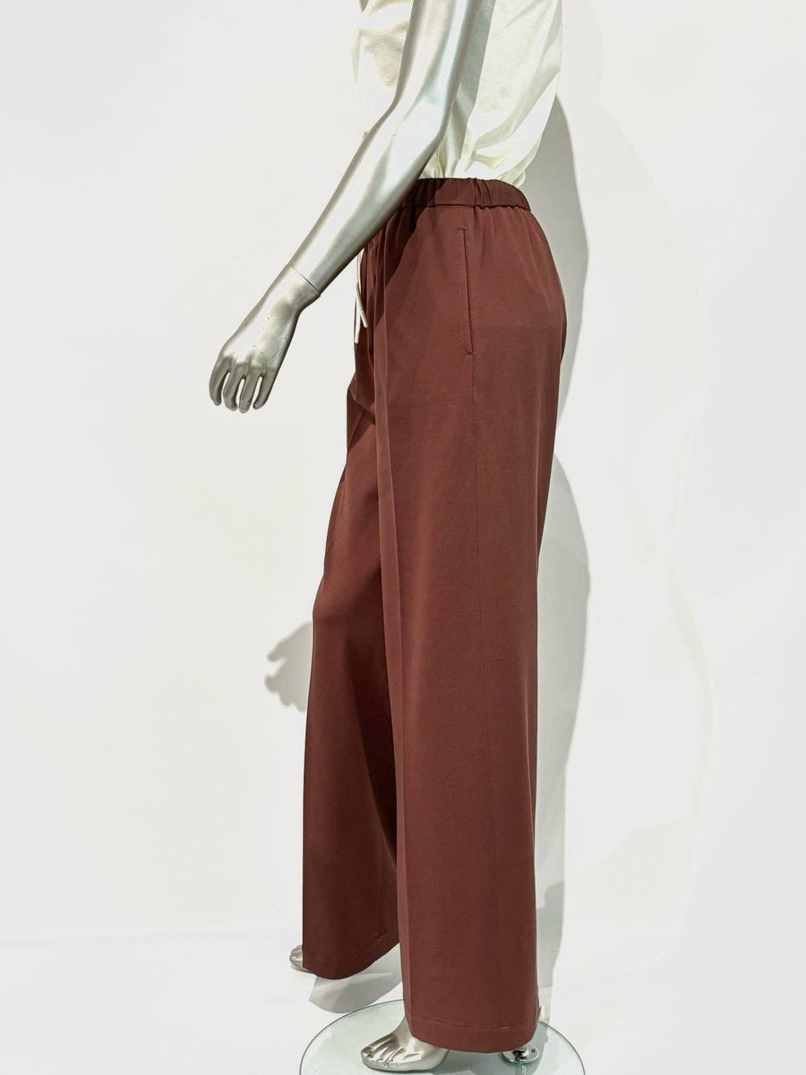 SD5-3401 Pantalone Coulisse Reddish Brown Woman