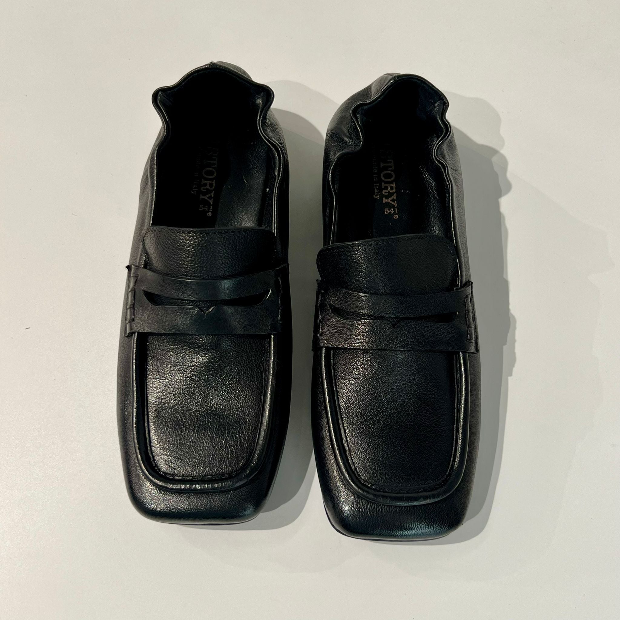 S6-IVY12 Mocassino Quadro Nero Woman